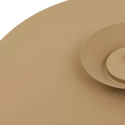 Lucande LED-pendellampe Livie, beige, aluminium, Ø 50 cm