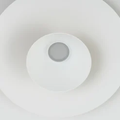 Lucande LED-pendellampe Livie, beige, aluminium, Ø 50 cm