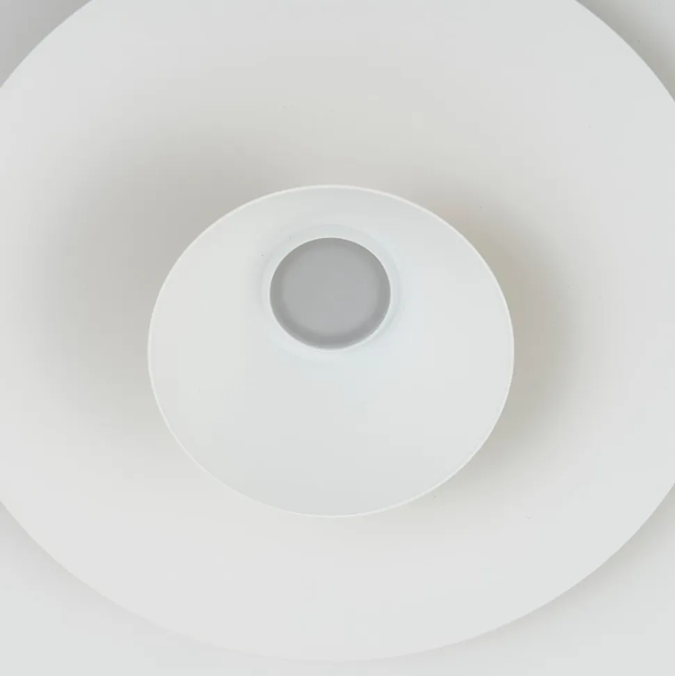 Lucande LED-pendellampe Livie, beige, aluminium, Ø 50 cm