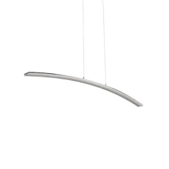 Lucande LED-pendellampe Lorian, 99 cm, krom, metal