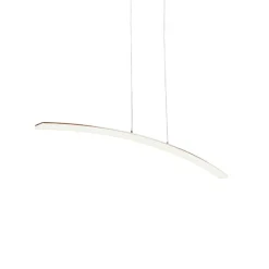 Lucande LED-pendellampe Lorian, 99 cm, krom, metal