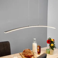 Lucande LED-pendellampe Lorian, 99 cm, krom, metal