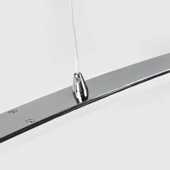 Lucande LED-pendellampe Lorian, 99 cm, krom, metal