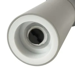 Lucande LED-saltbøsse Salt, lysegrå, batteri, IP44