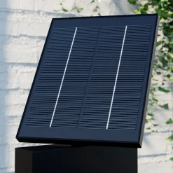 Lucande LED-solcellelampe Silvan, 100 cm, sensor, antracit