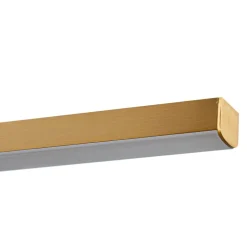 Lucande LED-spejllampe Kivana, kobber, metal, 90 cm, IP44