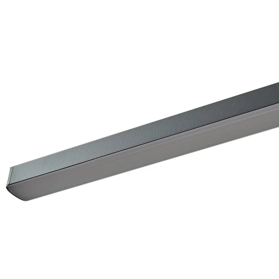 Lucande LED-spejllampe Kivana, sort, metal, 90 cm, IP44