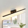 Lucande LED-væglampe Lisana, vandret, 75 cm, IP44