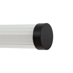 Lucande LED-væglampe Melisa, sort, 90 cm, CCT, IP44