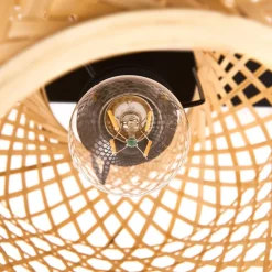 Lucande loftlampe Jorick, 3 lyskilder, længde 104,5 cm, bambus