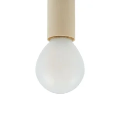 Lucande loftslampe Bidolo, sort, glas, Ø 15 cm, IP44