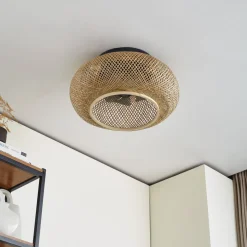 Lucande loftventilator med lys Cordie, DC, lydsvag, Ø 53 cm