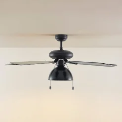 Lucande loftventilator med lys Shamoian, støjsvag, Ø 130 cm