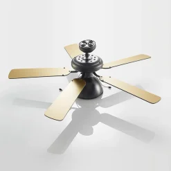 Lucande loftventilator med lys Shamoian, støjsvag, Ø 130 cm