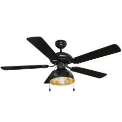 Lucande loftventilator med lys Shamoian, støjsvag, Ø 130 cm