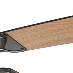 Lucande loftventilator Tedric, sort, støjsvag, 133 cm