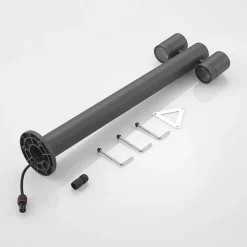 Lucande Maloney pullert, 2 lyskilder, 75 cm, antracit