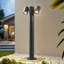 Lucande Maloney pullert, 2 lyskilder, 75 cm, antracit