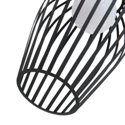 Lucande Marrin udendørs hængelampe, sort, metal, Ø 31 cm