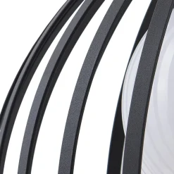 Lucande Marrin udendørs hængelampe, sort, metal, Ø 31 cm