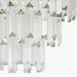 Lucande Miraia loftlampe i krystal, guld