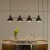 Lucande Mostrid hængelampe, sort, 4 lyskilder