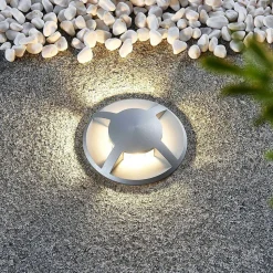 Lucande nedgravningslampe Milara, 4 lysudgange, GU10