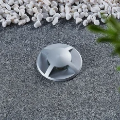 Lucande nedgravningslampe Milara, 4 lysudgange, GU10