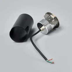 Lucande nedgravningsspot Helene, Ø 9 cm, aluminium, IP67