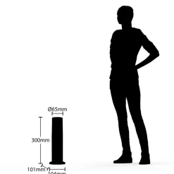 Lucande Obbie sokkellampe, højde 30 cm