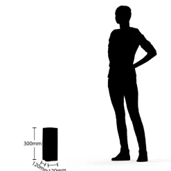 Lucande Obuna sokkellampe, højde 30 cm