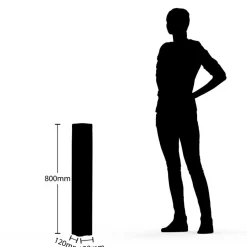 Lucande Obuna vejlampe, højde 80 cm