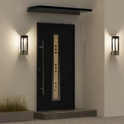 Lucande Overa udendørs væglampe, E27