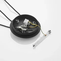 Lucande pendellampe Zyli, 3 lyskilder, røggrå, glas