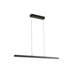 Lucande Pendolo LED-hængelampe, sort, aluminium, 120 cm