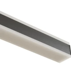 Lucande Pendolo LED-hængelampe, sort, aluminium, 120 cm