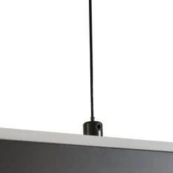 Lucande Pendolo LED-hængelampe, sort, aluminium, 120 cm