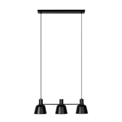 Lucande Servan hængelampe, sort, 3 lyskilder