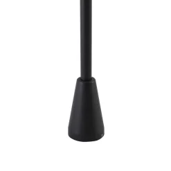 Lucande Siveta vejlampe, 100 cm høj, sort, E27, IP65