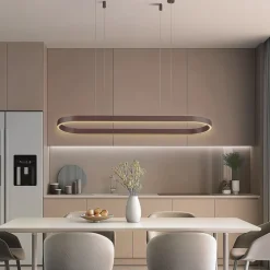 Lucande Smart LED-hængelampe Melinay, kaffe, CCT, Tuya