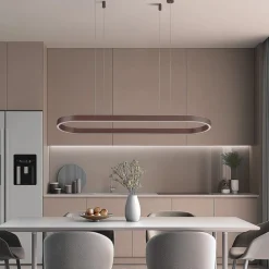 Lucande Smart LED-hængelampe Melinay, kaffe, CCT, Tuya