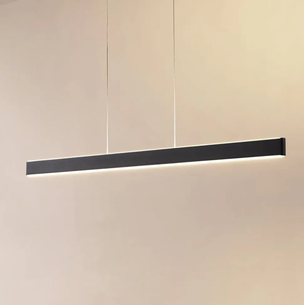 Lucande Smart LED-hængelampe Mylosh, sort, CCT, Tuya