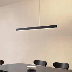 Lucande Smart LED-hængelampe Mylosh, sort, CCT, Tuya