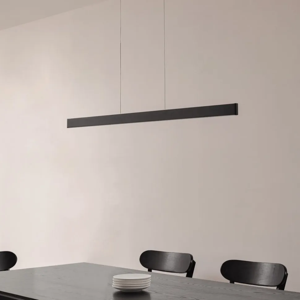 Lucande Smart LED-hængelampe Mylosh, sort, CCT, Tuya