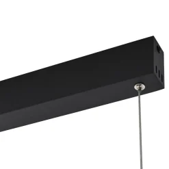 Lucande Smart LED-hængelampe Mylosh, sort, CCT, Tuya