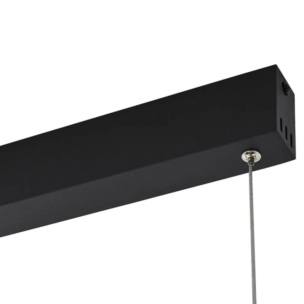 Lucande Smart LED-hængelampe Mylosh, sort, CCT, Tuya