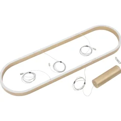 Lucande Smart LED-hængelampe Melinay, guld, CCT, Tuya