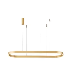 Lucande Smart LED-hængelampe Melinay, guld, CCT, Tuya