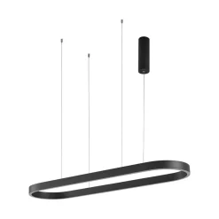 Lucande Smart LED-hængelampe Melinay, sort, CCT, Tuya