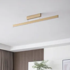 Lucande Smart LED-loftslampe Mylosh, guld, CCT, Tuya